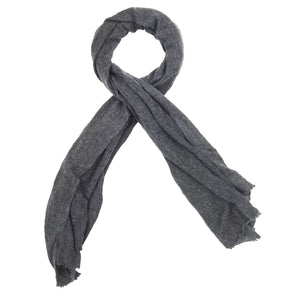 Gray scarf on a white background