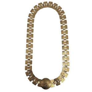 Vintage Antique Goldtone embossed Link Belt