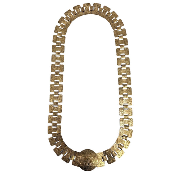 Vintage Antique Goldtone embossed Link Belt