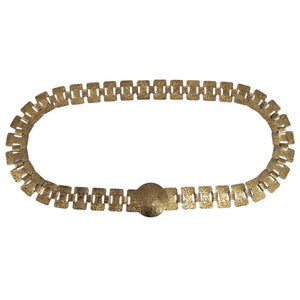 Vintage Antique Goldtone embossed Link Belt