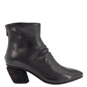 Severine/008 Black Leather Ankle Boot
