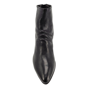Severine/008 Black Leather Ankle Boot
