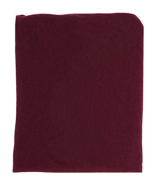 Botto Giuseppe Burgundy Small Cashmere Plain Scarf