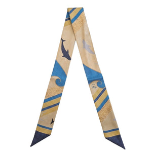 Etruscan Italian Silk Satin Scarf