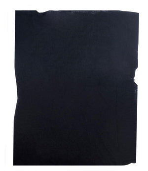 A lightweight, rectangular scarf with soft texture and raw edges, draped to show length and fluidity