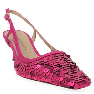 Roberto Festa Fuchsia Sequence Snip Slingback Heel