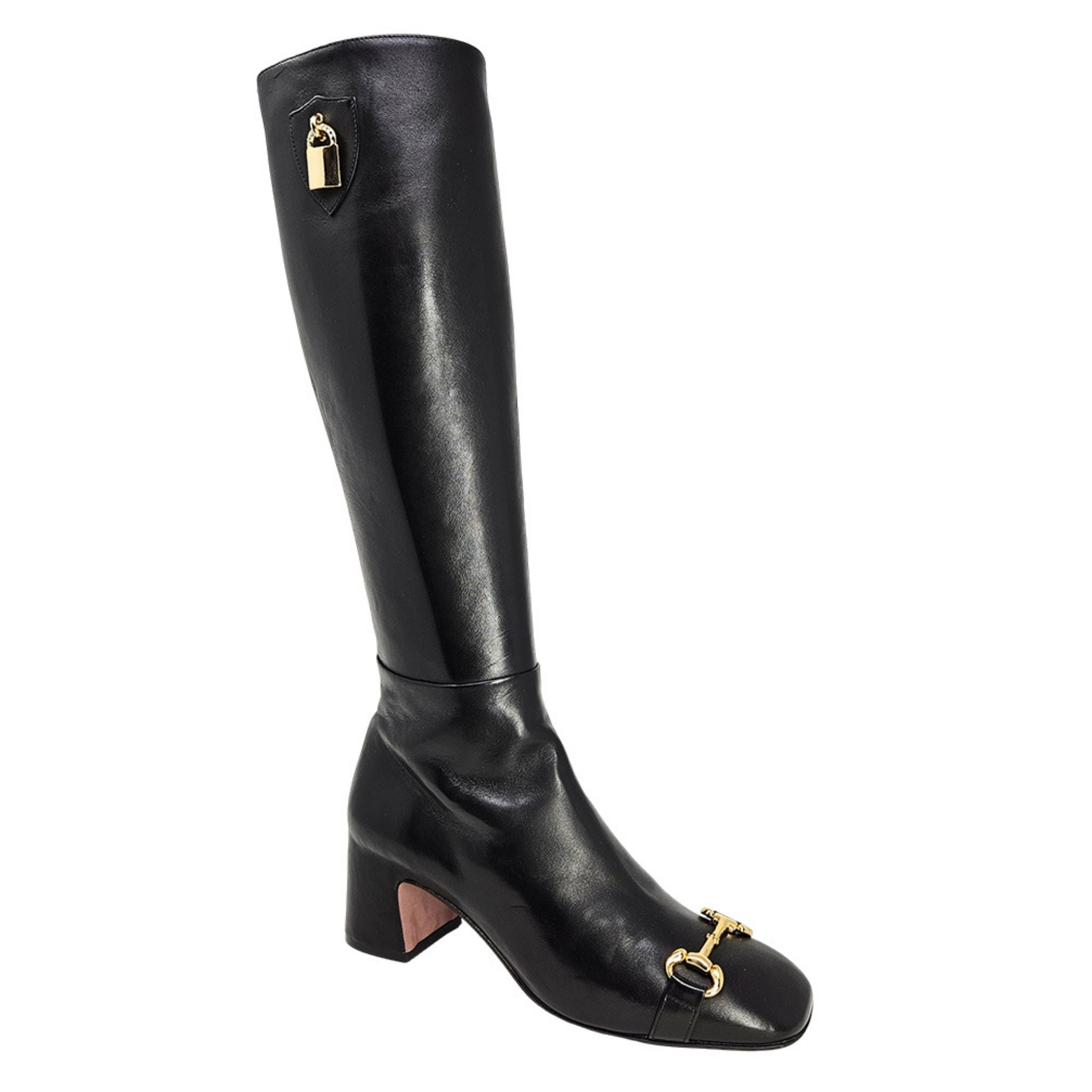 yilon Strap belt long bootsブラック Milwaukee Leather MBL9422 Women's Tall Black Studded Strap