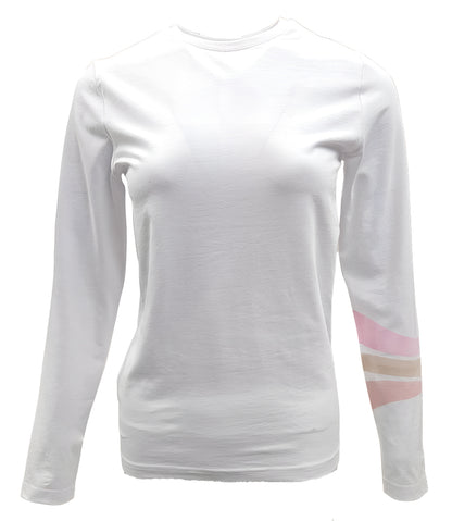 Designing Hollywood X Madison Maison White 3 Stripe Long Sleeve T-shirt - MADISON MAISON