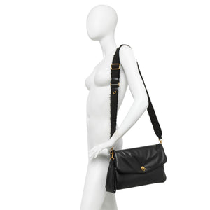 Mirea Black Leather Handbag