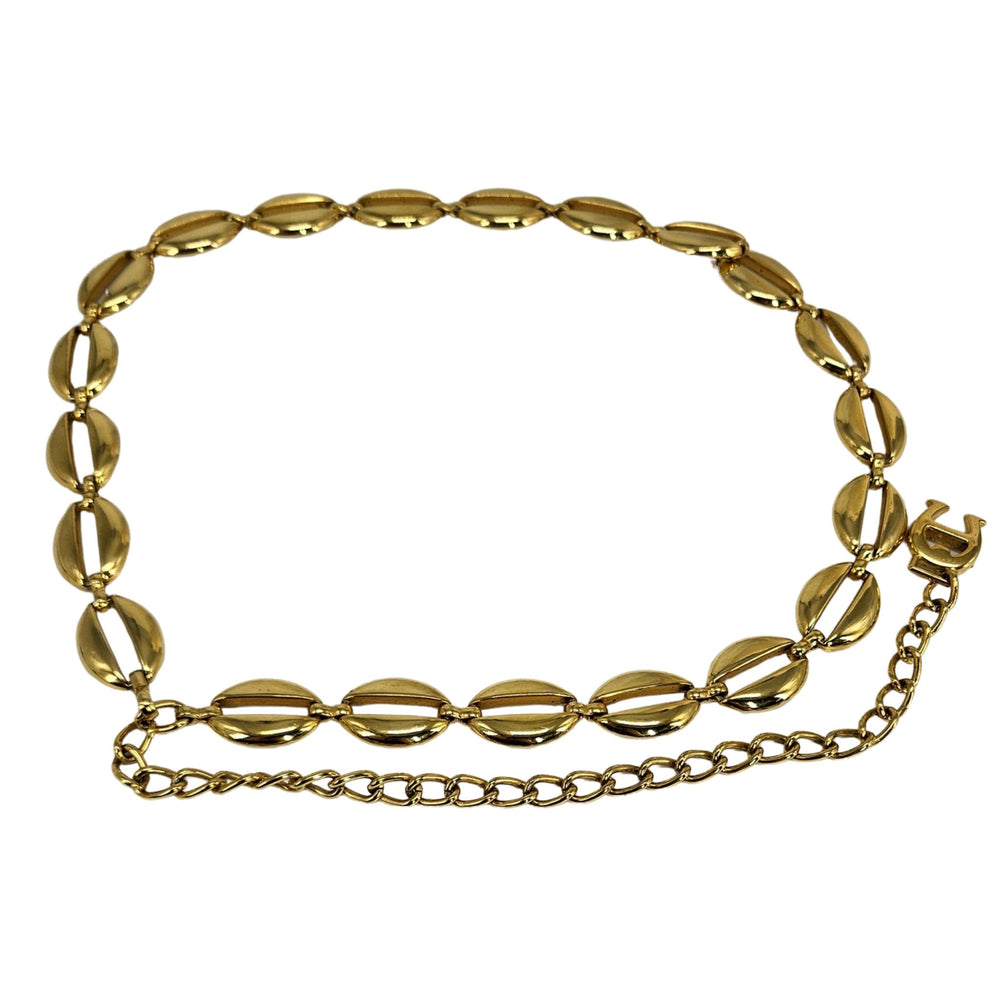 Gold chain Belt on a white background