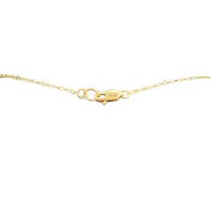 Gold bracelet with a clasp on a white background