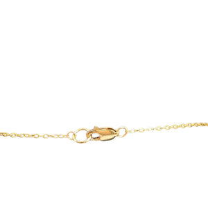 Gold bracelet with clasp on a white background