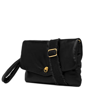 Mirea Black Leather Handbag