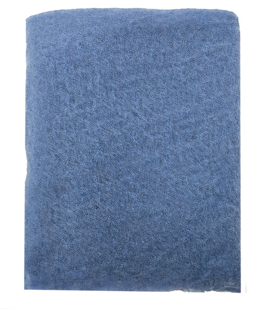 Botto Giuseppe Light Blue Small Cashmere Plain Scarf