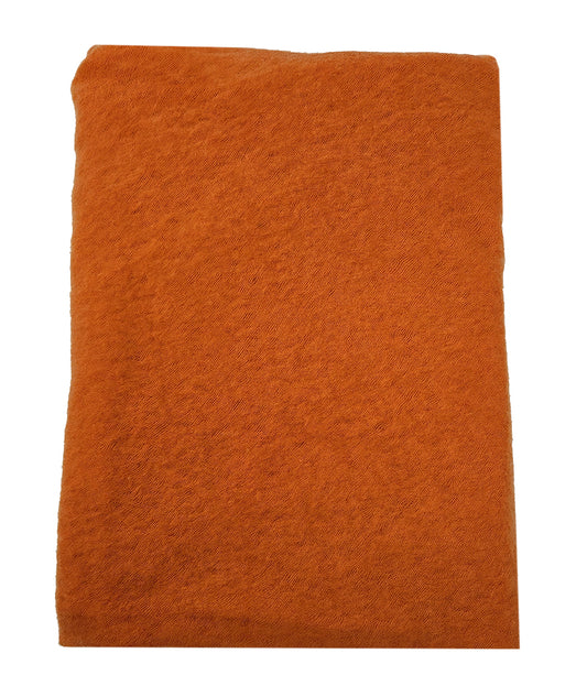 Botto Giuseppe Orange Small Cashmere Plain Scarf