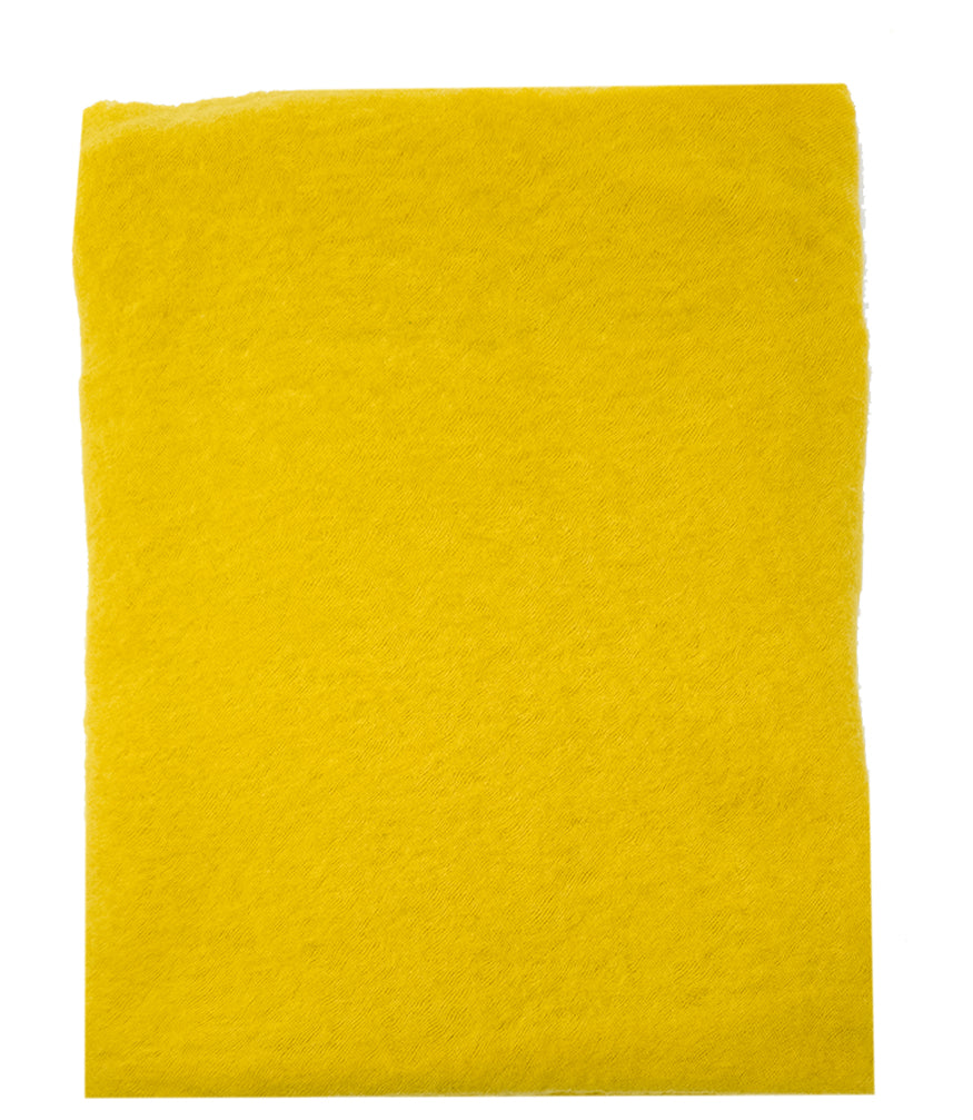 Botto Giuseppe Yellow Large Cashmere Plain Stole