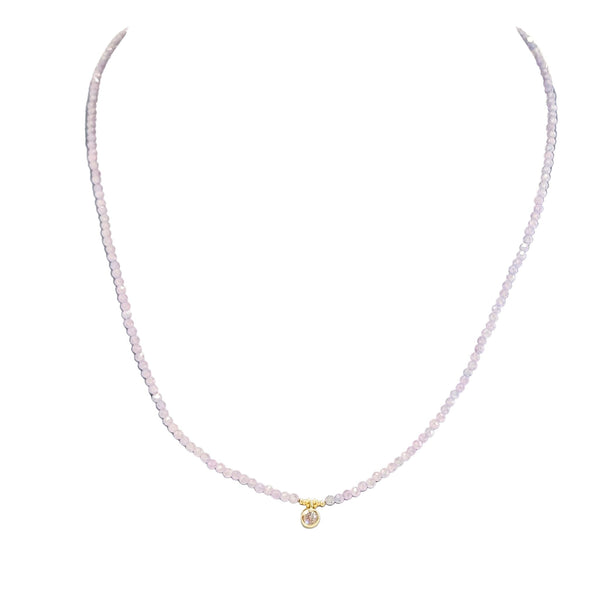 Faceted Gemstone Lavender Amethyst Chocker