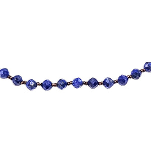 Faceted Lapis Necklace