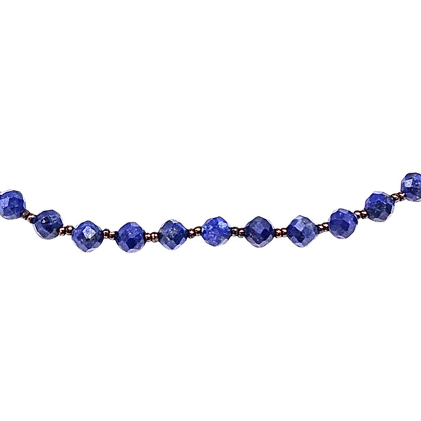 Faceted Lapis Necklace