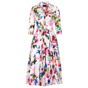 Floral dress on a white background