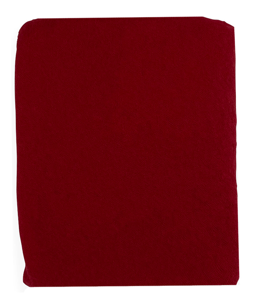 Botto Giuseppe Red Small Cashmere Plain Scarf