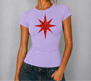 (Pre-Order) Madison Maison Lavender Glitter Star T shirt