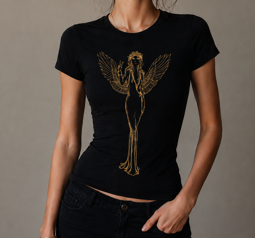 (Pre-Order) Madison Maison Black Angel Hand peace sign