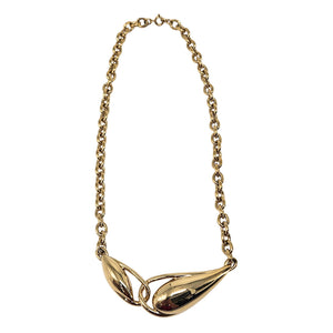 Vintage 1940s Goldtone Collar Necklace