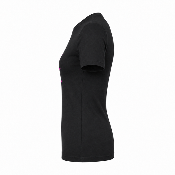Madison Maison x On/Off Essentials Black/Fuchsia Plain Star T-Shirt