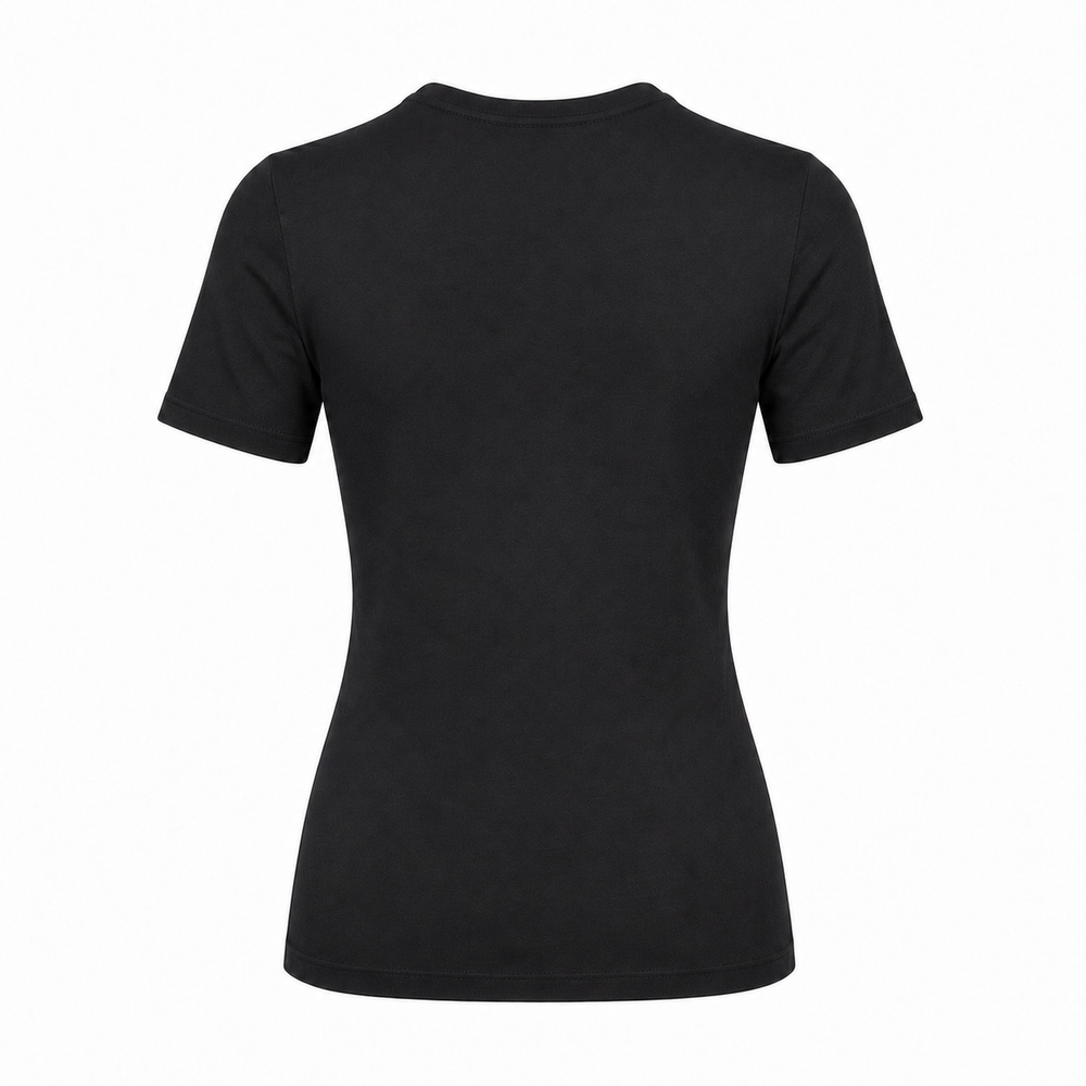 Madison Maison x On/Off Essentials Black/Fuchsia Plain Star T-Shirt