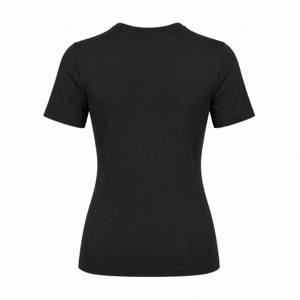 Madison Maison x On/Off Essentials Black/Fuchsia Plain Star T-Shirt