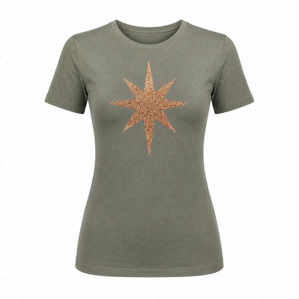Madison Maison x On/Off Essentials Khaki/Copper Plain Star T-Shirt
