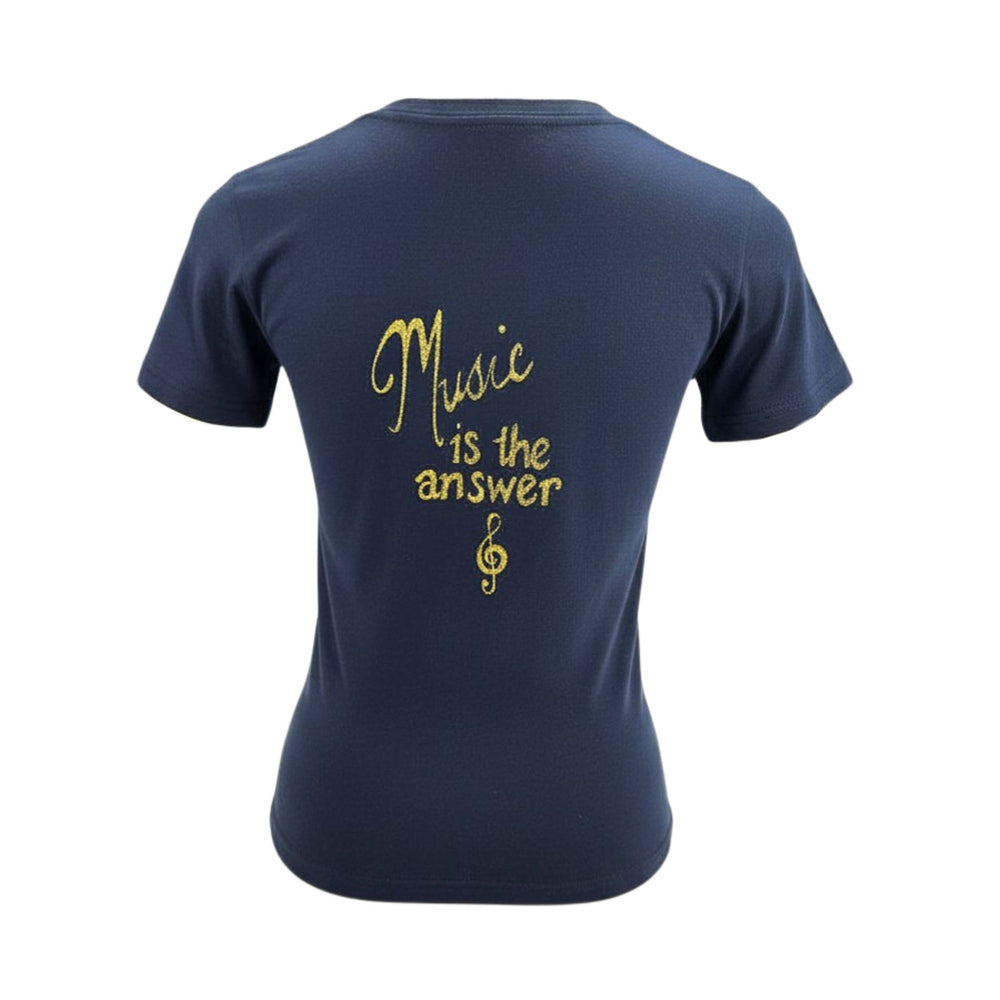 Madison Maison x On/Off Essentials Music Is The Answer Navy T-Shirt