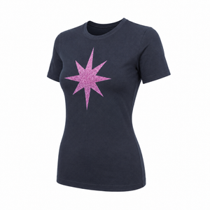 Madison Maison x On/Off Essentials Navy/Lavender Plain Star T-Shirt