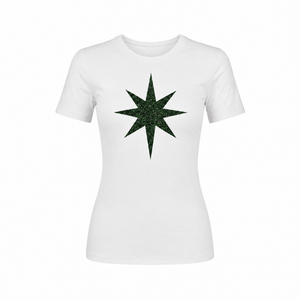 Madison Maison x On/Off Essentials White/Emerald Plain Star T-Shirt