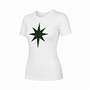 Madison Maison x On/Off Essentials White/Emerald Plain Star T-Shirt