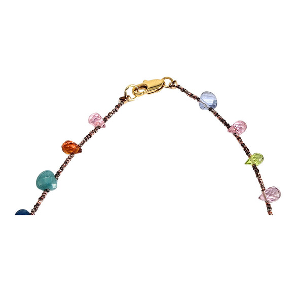 Multi Colored Gemstone Necklace