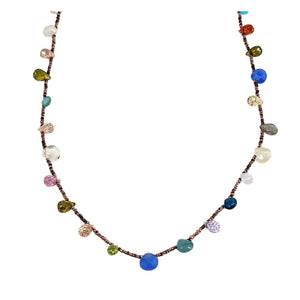 Multi Colored Gemstone Necklace