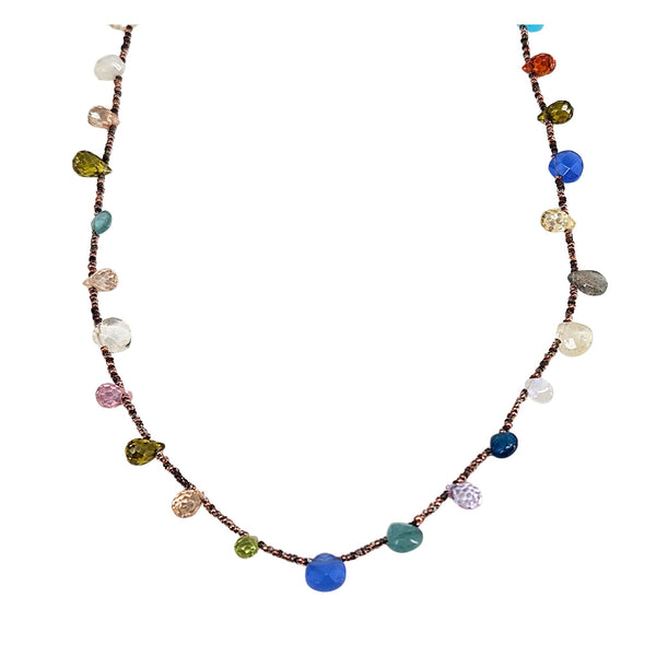 Multi Colored Gemstone Necklace