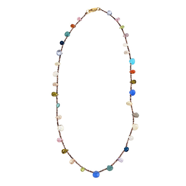 Multi Colored Gemstone Necklace