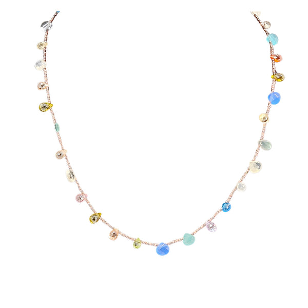 Multi Colored Gemstone Necklace