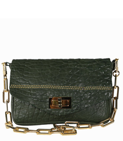 Quyenn Natalia Emerald/Gold Clutch