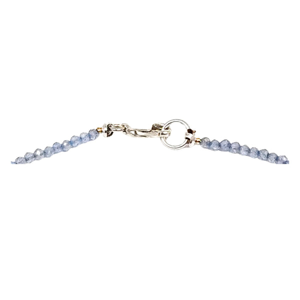 Pale VIolet Blue  Charm Necklace
