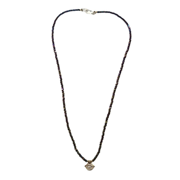 Rainbow Pyrite Kiss Necklace