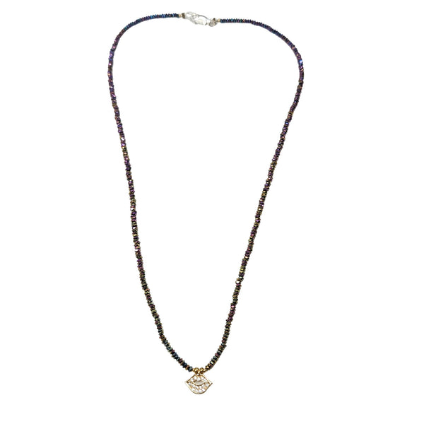 Rainbow Pyrite Kiss Necklace
