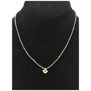 Rainbow Pyrite Kiss Necklace
