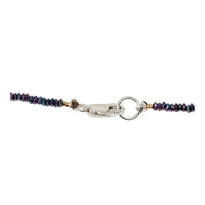 Rainbow Pyrite Necklace Charm Choker