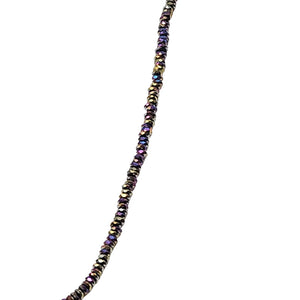 Rainbow Pyrite Necklace Charm Choker