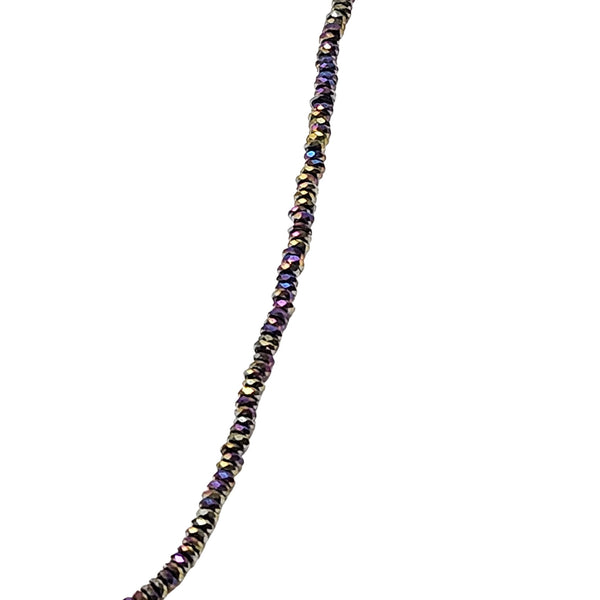 Rainbow Pyrite Necklace Charm Choker