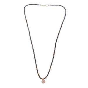 Rainbow Pyrite Necklace Charm Choker